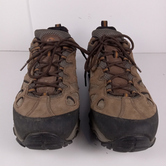 Merrell Pulsate Hiking Shoes Mens Size 14 Brown Nubuck Suede Upper Trail Outdoor - Picture 4 of 9